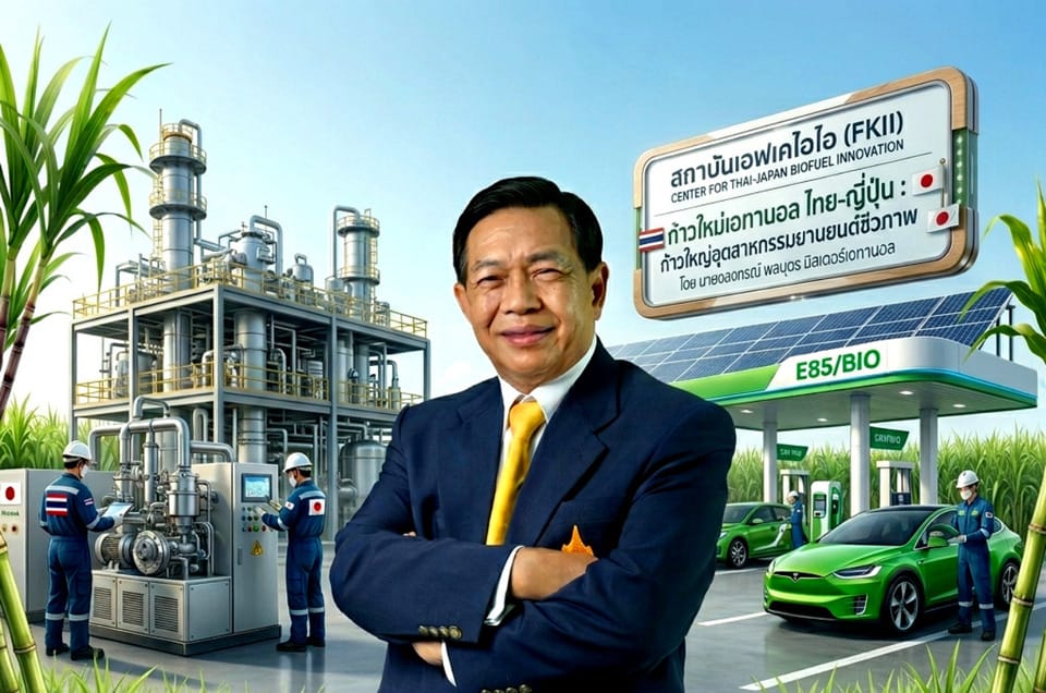 ญี่ปุ่นดัน E10-E20: ไทยผงาดสู่ฮับยานยนต์ชีวภาพโลกในวิสัยทัศน์ “มิสเตอร์เอทานอล”